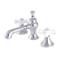 Kingston Brass KC7061PX Vintage 8" Widespread Bathroom Faucet, Polished Chrome KC7061PX